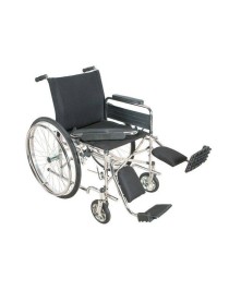 Klasik Tekerlekli Sandalye Siyah Hasta Tuvaleti