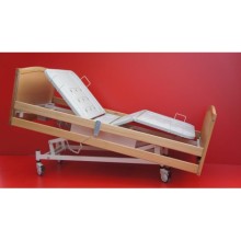 4 Motorlu Ahşap Hasta Yatağı Elektrikli