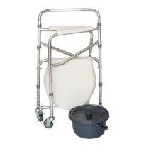 Comfort Plus KY696 Tekerlekli Kovalı Komot