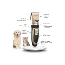 Goldmaster Pati 9in1 Kablolu Kablosuz Şarjlı Kedi Köpek Tıraş Makinesi Pet Evcil Hayvan Tüy ve Çelik Kesme