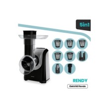 GoldMaster Rendy 5in1 Paslanmaz Çelik Sıçratma Önleyicili Elektrikli Rende ,dilimleme Ve Doğrayıcı G GM-7258