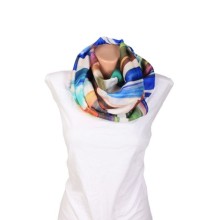 Yaz Eşarp, Cyan, Aqua, Türk El işi Eşarp