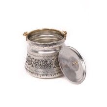 Bakırdan 5 Lt El Işlemeli Yoğurt Bakraç Mayalama Kabı