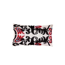 %100 Ipek Kadife Ikat Kumaş- 65x35 Geleneksel Desen