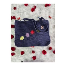 El Örgü Çanta Abiye Lacivert