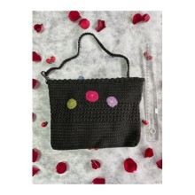 El Örgü Çanta Abiye Siyah