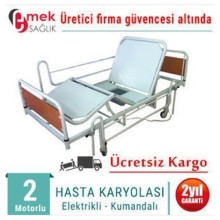 Tuvalet Karyolası Hasta Yatağı Dahil 2 Motorlu