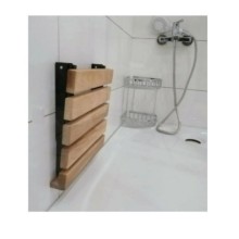 Katlanır Duş Taburesi - Doğal Ahşap Katlanır Banyo Oturağı