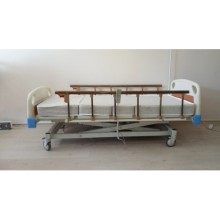 3 Motorlu ABS Tabanca Ve Asansörlü Hasta Karyolası + 4 Parçalı Yatak