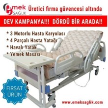 3 Üç Motorlu Full Abs Hasta Yatağı Karyola