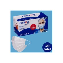 3 Katlı Cerrahi Maske Full Ultrasonic Meltblown Filitreli Telli Maske (50li Paket)