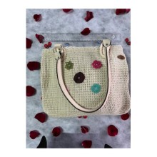 El Örgü Çanta Abiye Çiçekli