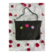 El Örgü Çanta Abiye Siyah