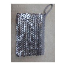 El Örgüsü Abiye Gece Çantasi Gri