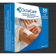 OctaCare Steril Emici Kompres (Non-Wowen) 7,5cm x 7,5cm 50 Adet
