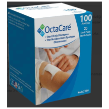 OctaCare Steril Emici Kompres (Non-Wowen) 7,5cm x 7,5cm 100 Adet