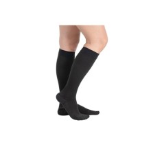 Ccl2 Diz Altı Burnu Kapalı Çorap Siyah