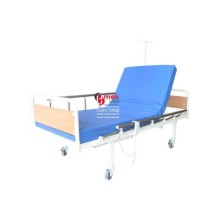 Konforlu 2 Motorlu Hasta Yatağı: Alüminyum Korkuluklu