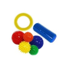 , Dikenli Top El Egzersiz Topu-masaj Topu Ayak Rulosu Çember 7 Li Set