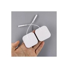 Pin girişli, 5x5 cm kumaş elektrot, EMS ve TENS cihazı için 8'li paket