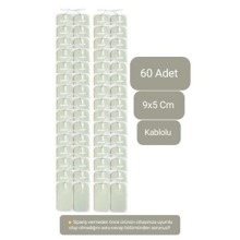 60 Adet 9x5 cm Kablolu Tens Pedi, Elektrot Pedi, Yedek Tens Elektrodu