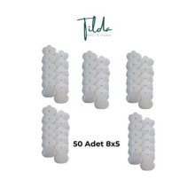 Tens Pedi - 50 Adet 8x5 Cm Çıtçıtlı - Acura, Eragon, Alllife, Nordmende, Optimed, Wollex Uyumlu 8x5