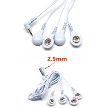 4 Uçlu Çıtçıtlı Tens Pedi Kablosu Elektrot Tens Cihazı EMG Cihazı Kablosu Elektroped Kablosu