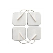 8 Adet Kablolu/Soketli Tens Pedi Elektrodu 5x5cm Kare, Sağlık ve Medikal Kullanımına Uygun