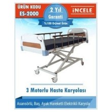 3 Motorlu Asansörlü Hasta Karyolası