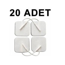 20 Adet Tens Pediı Kablolu Yedek Elektrot 5x5 Tens Pedi