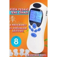 Fizik Tedavi Tens Cihazı 4 Pedli Elektrod Pilli 8 Program 15 Seviye