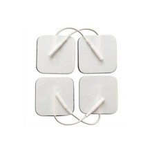 12 Adet Kablolu/soketli Tens Pedi Elektrodu (5x5cm Kare) Igneli Tens Peti Tüm Cihazlara Uyumlu.