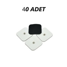Beyaz Çıtçıtlı 10 Paket ( Pakette 40 Adet) Tens Masaj Yastığı