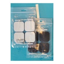 Yapışkanlı Tens Elektrod Pedi, Kablolu, 3 Pakette 12 Tek Adet