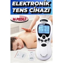 16 Pedli Elektrikli Terapi Masaj Aleti Pedli Masaj Aleti Bel Sırt Bacak Kol Dijital Portatif Tens