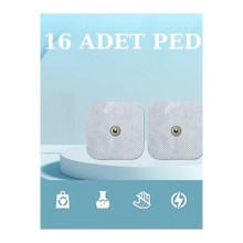 16 Adet ÇıtÇıtlı Kare Tens Pedi