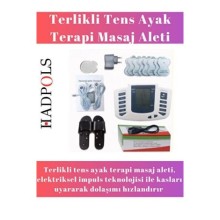 #MasajTerliği Elektriksel İmpuls Kas Rahatlatıcı Sinir Nokta Terlikli Tens Ayak Terapi Masaj Aleti