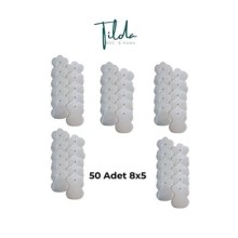 Tens Pedi - 50 Adet 8x5 Cm Çıtçıtlı - Acura, Eragon, Alllife, Nordmende, Optimed, Wollex Uyumlu 8x5