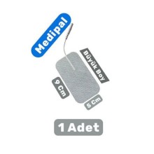 1 Adet 9x5 Cm Universal Büyük Boy Kablolu Tens Pedi - Tens Elektrot Pedi - Yedek Tens Elektrodu