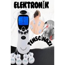 Elektronik Tens Cihazı Fizik Tedavi Dijital Portatif Tens 4 Pedli Kolay Kullanım Pilli