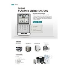 Everyway Ev-906 4 Kanallı Tens Ems Cihazı Adaptörlü Çantalı